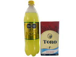VINO TORO 1L + PRITTY 1L