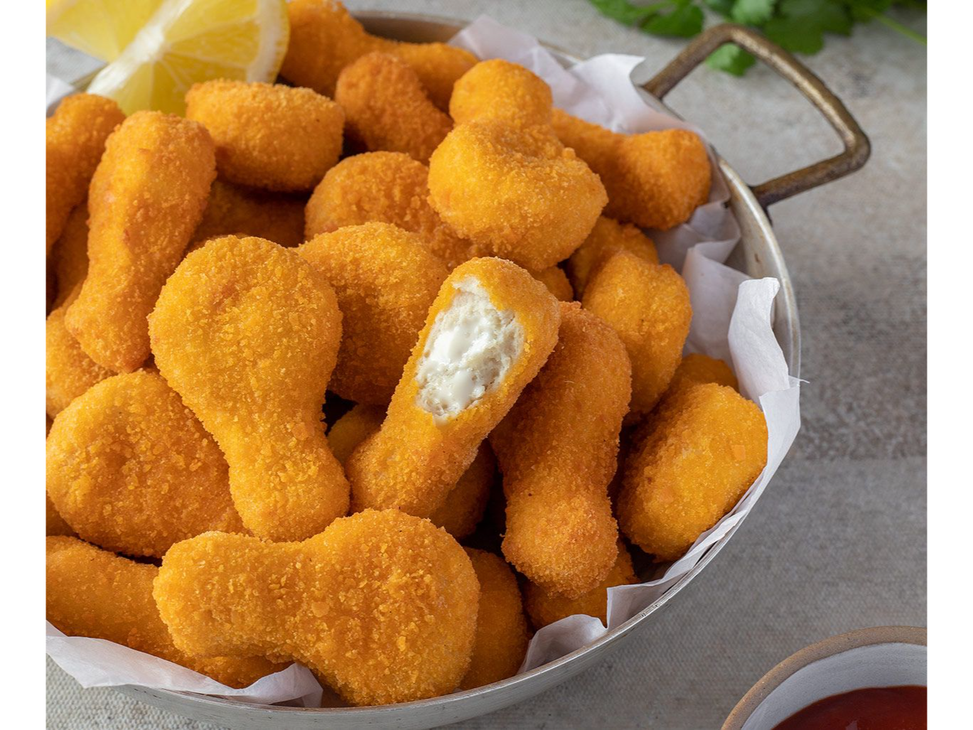 Patitas de pollo con jamón y queso