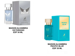 COMBO MAISON ALHAMBRA VICTORIOSO EDP 30 ML + MAISON ALHAMBRA PACIFIC BLUE EDP 30 ML