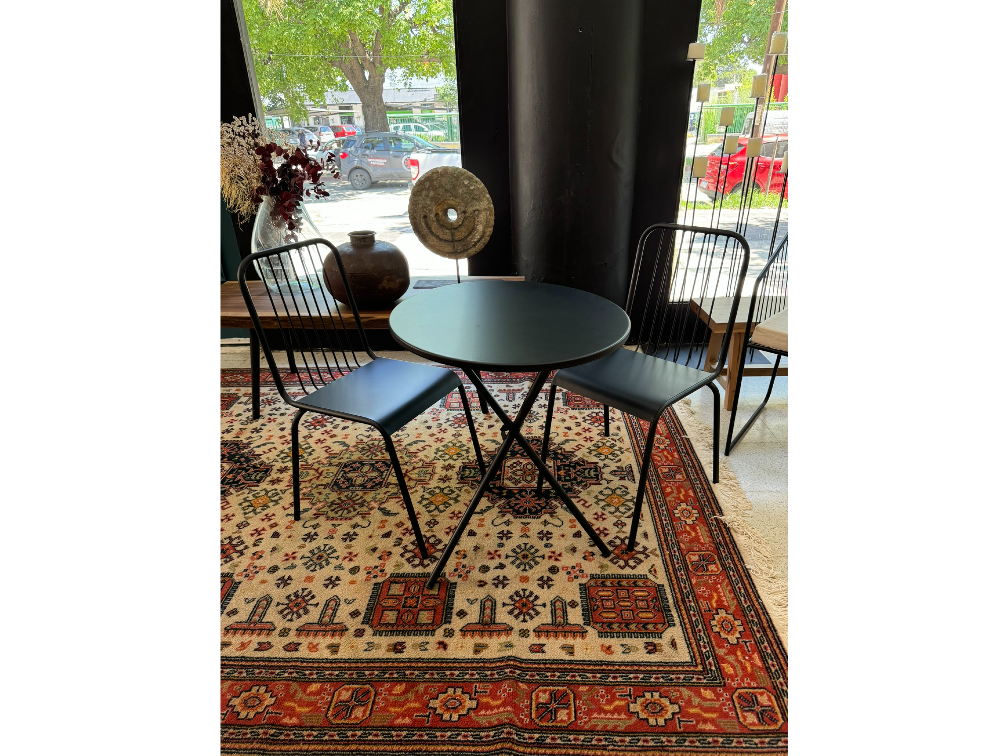 Mesa circular plegable