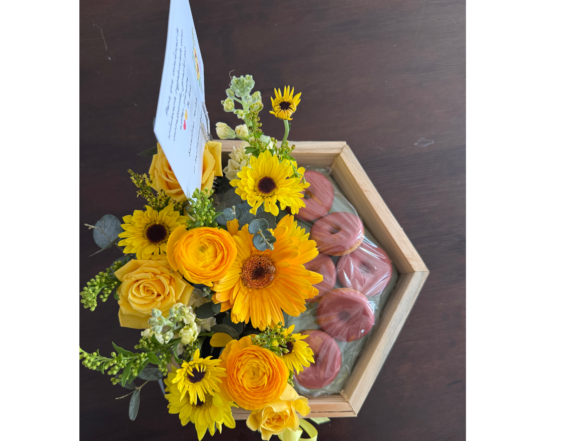 Caja Madera con  Mini Donnas