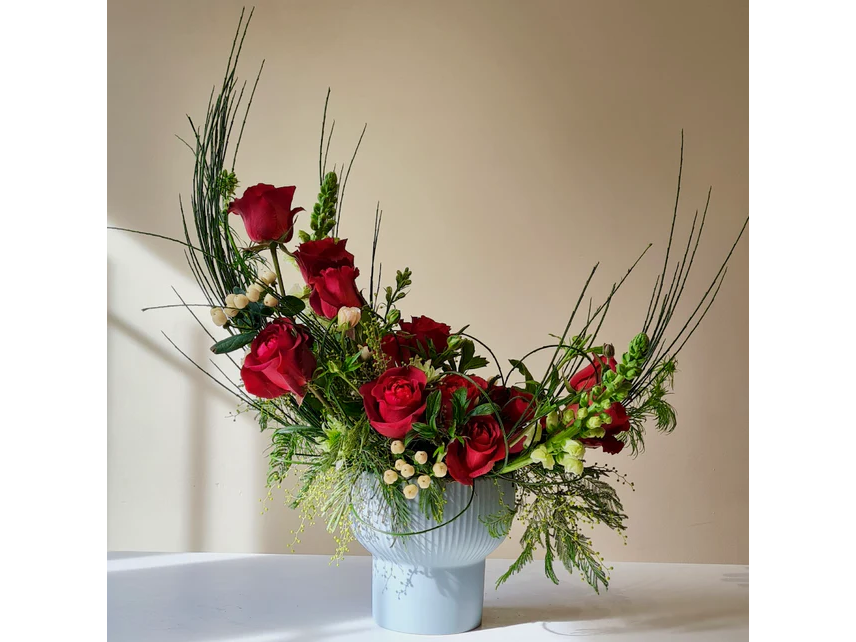 Arreglo Floral Creciente Rosas Rojas