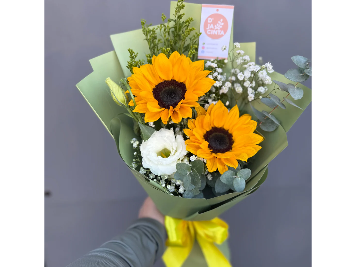Ramo 2 Girasoles y 1 Lisianthus