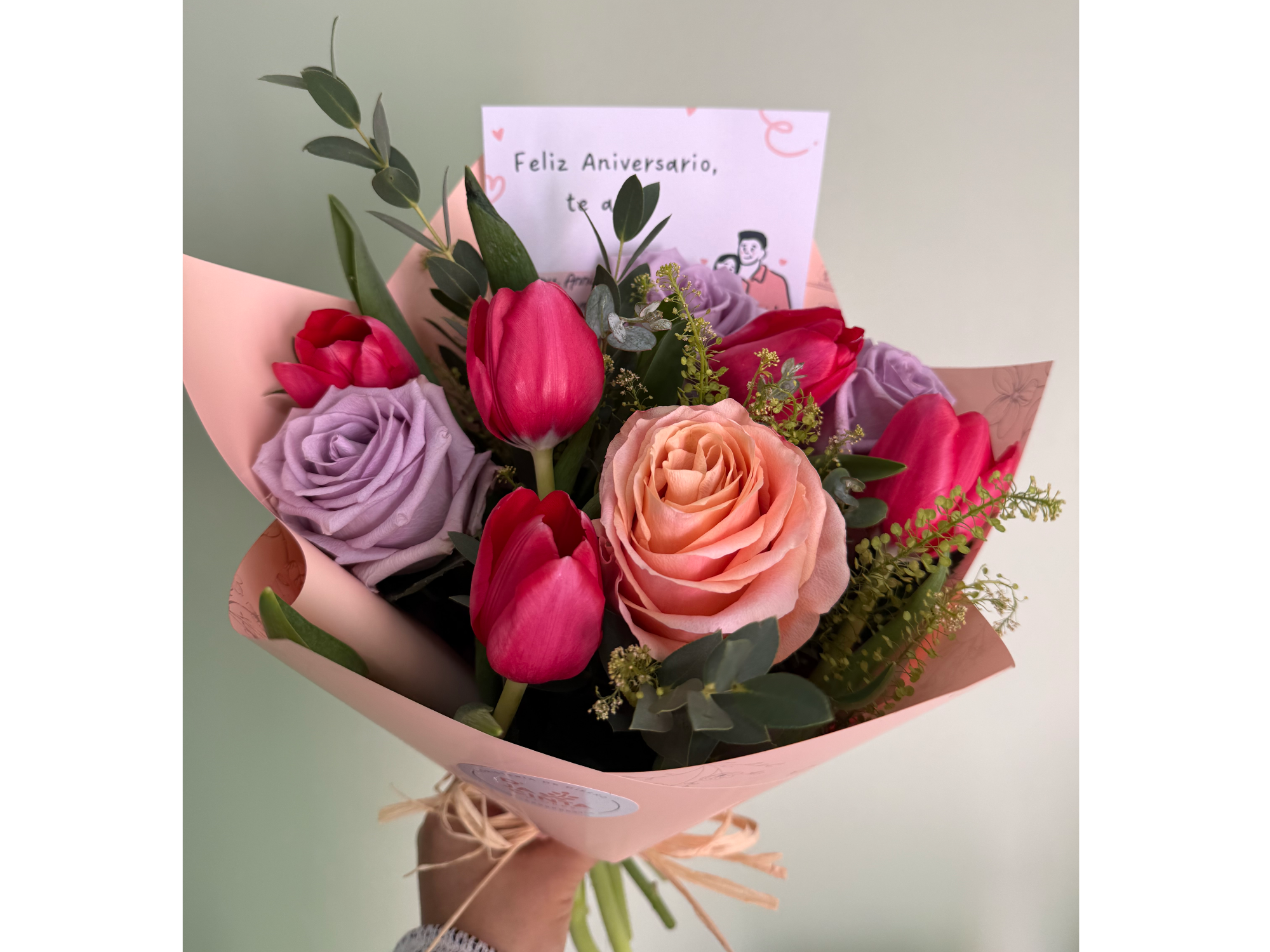 Ramo  Tulipanes  y Rosas