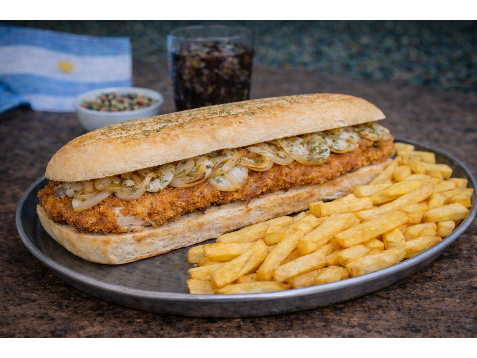 Suprema de Pollo a la Fugazzeta