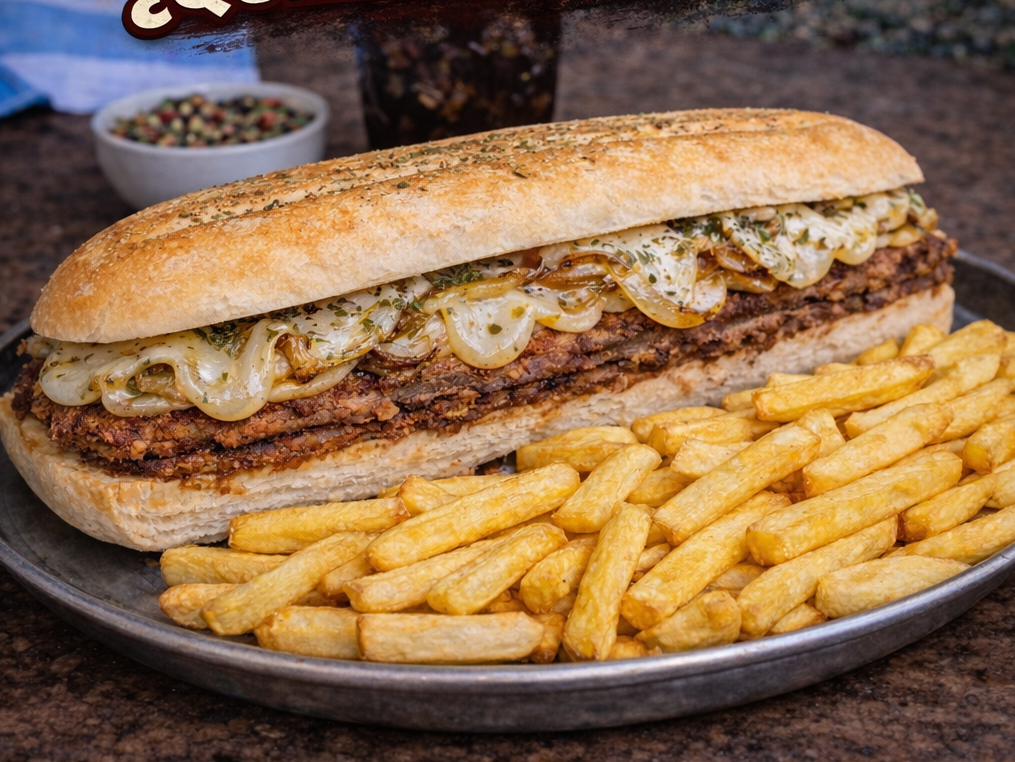 Milanesa de Ternera a la Fugazzeta
