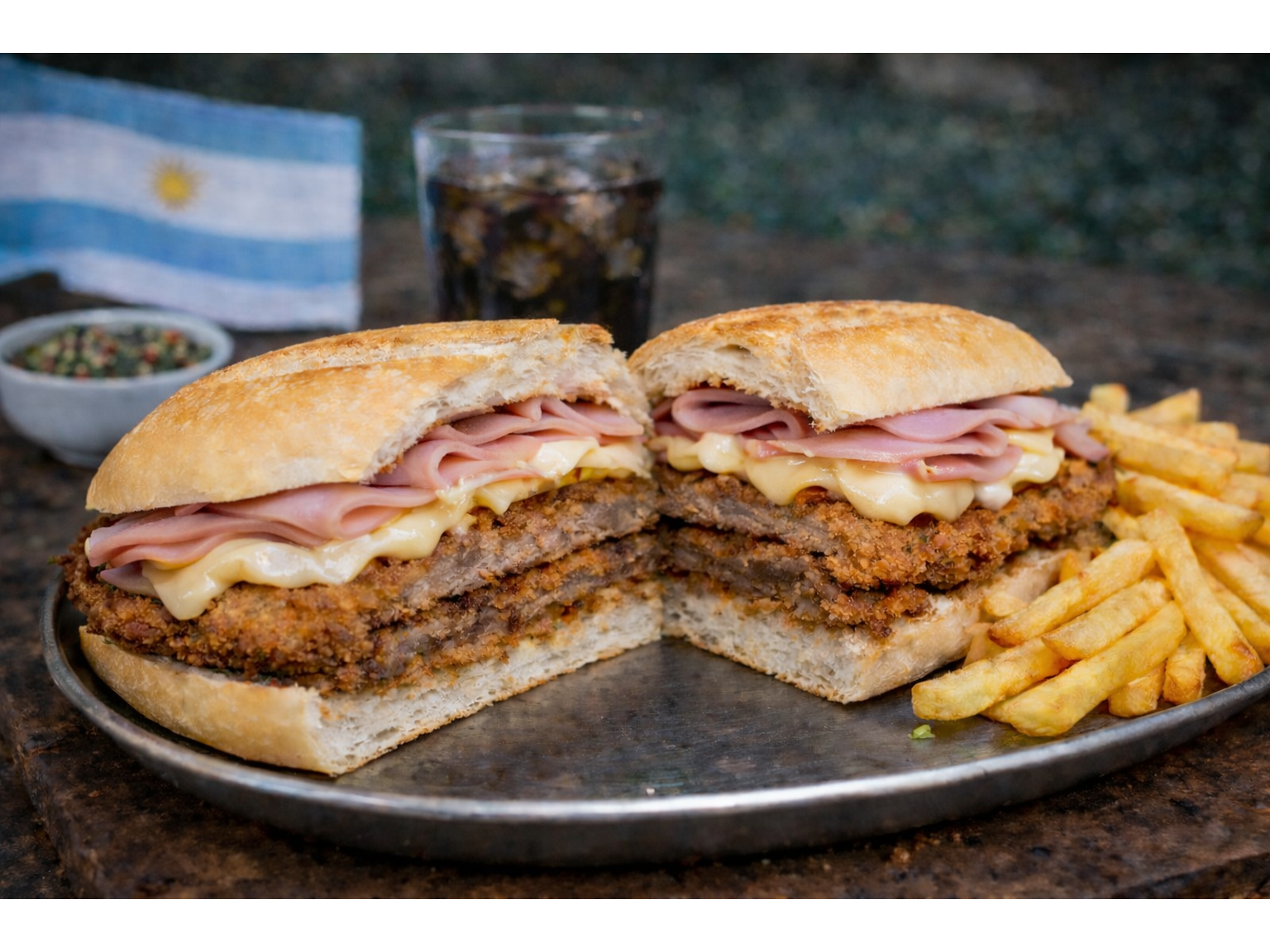Milanesa de Ternera con jamon y queso