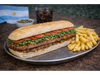 Milanesa de ternera con lechuga y tomate