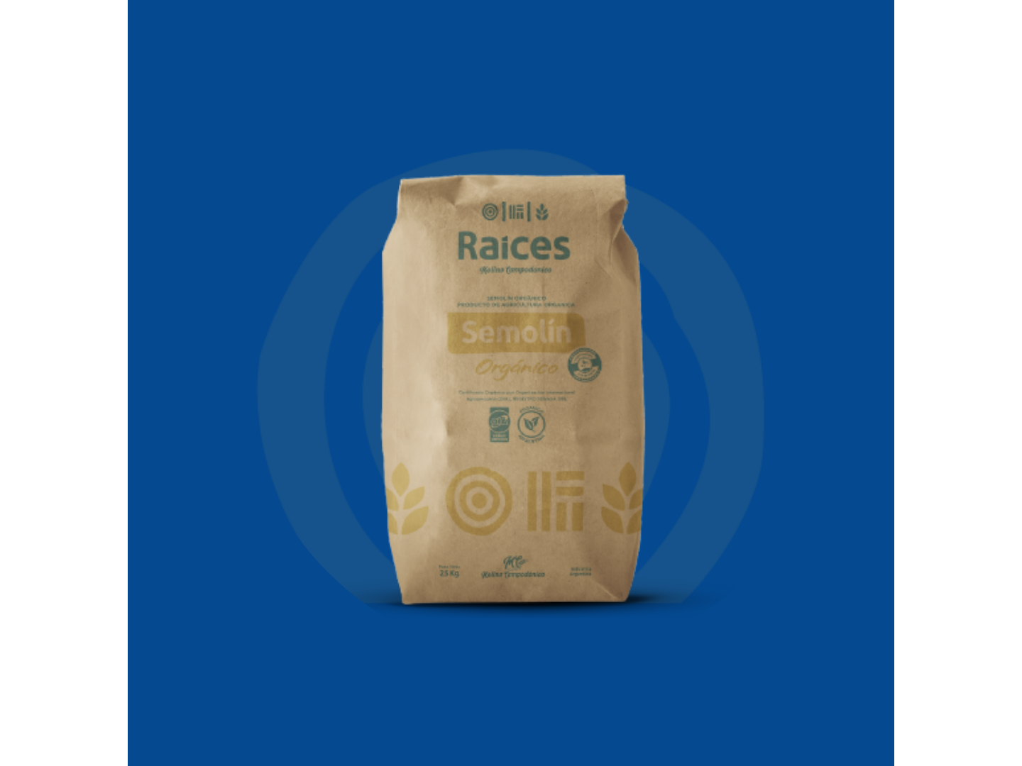 Semolín Organico Raices x25kg