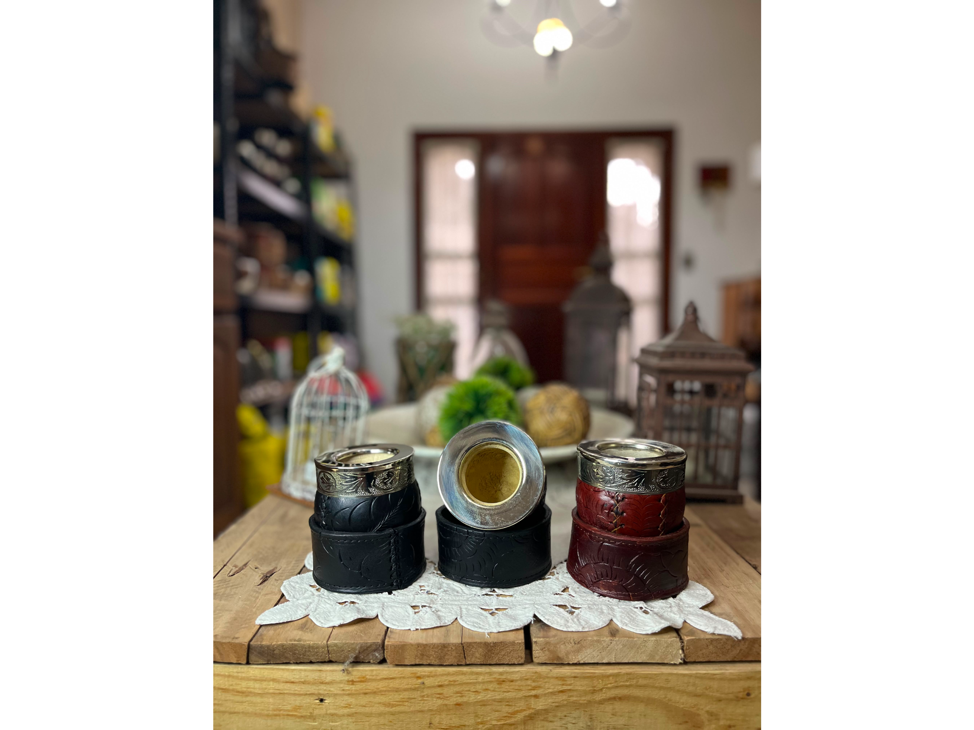 Mate imperial repujado con base