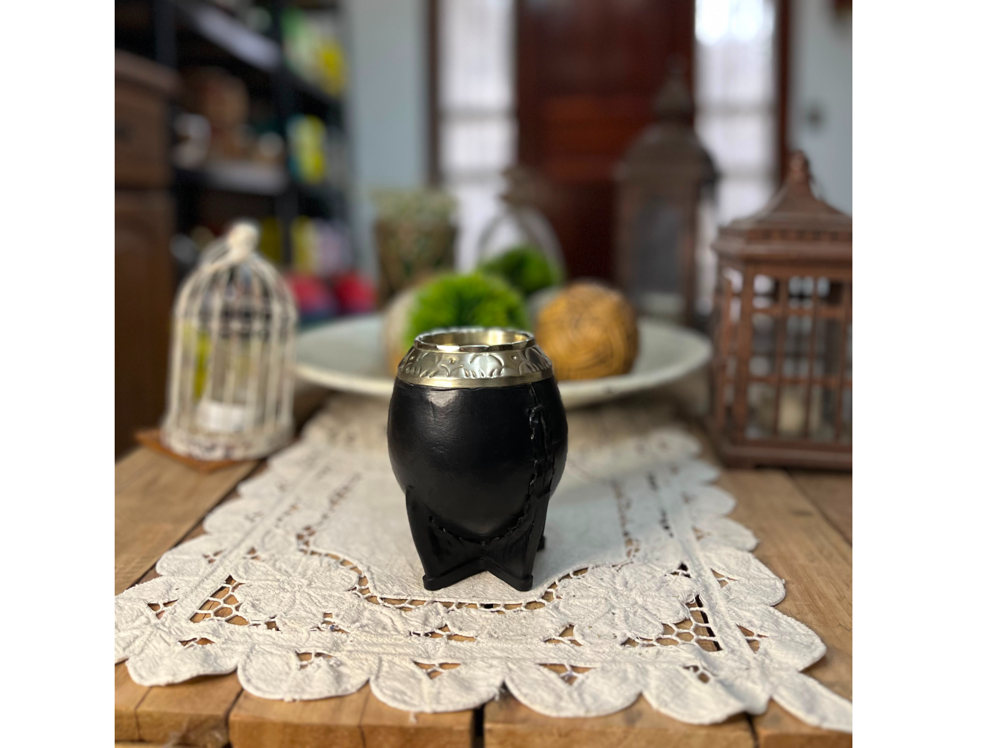 Mate torpedo premium virola de alpaca cincelada