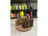 Accesorios matera artesanal ovalada cuero crudo