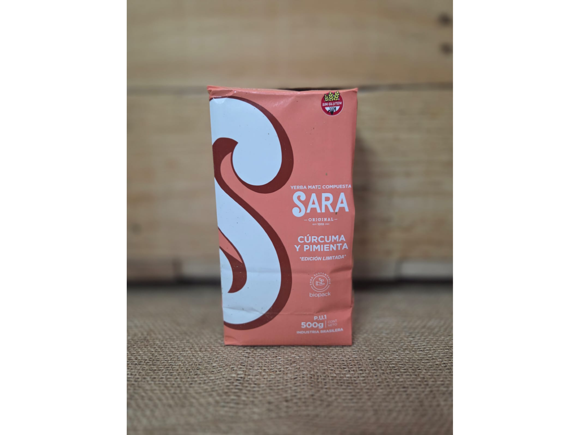 Yerba sara curcuma y pimienta 500 gr