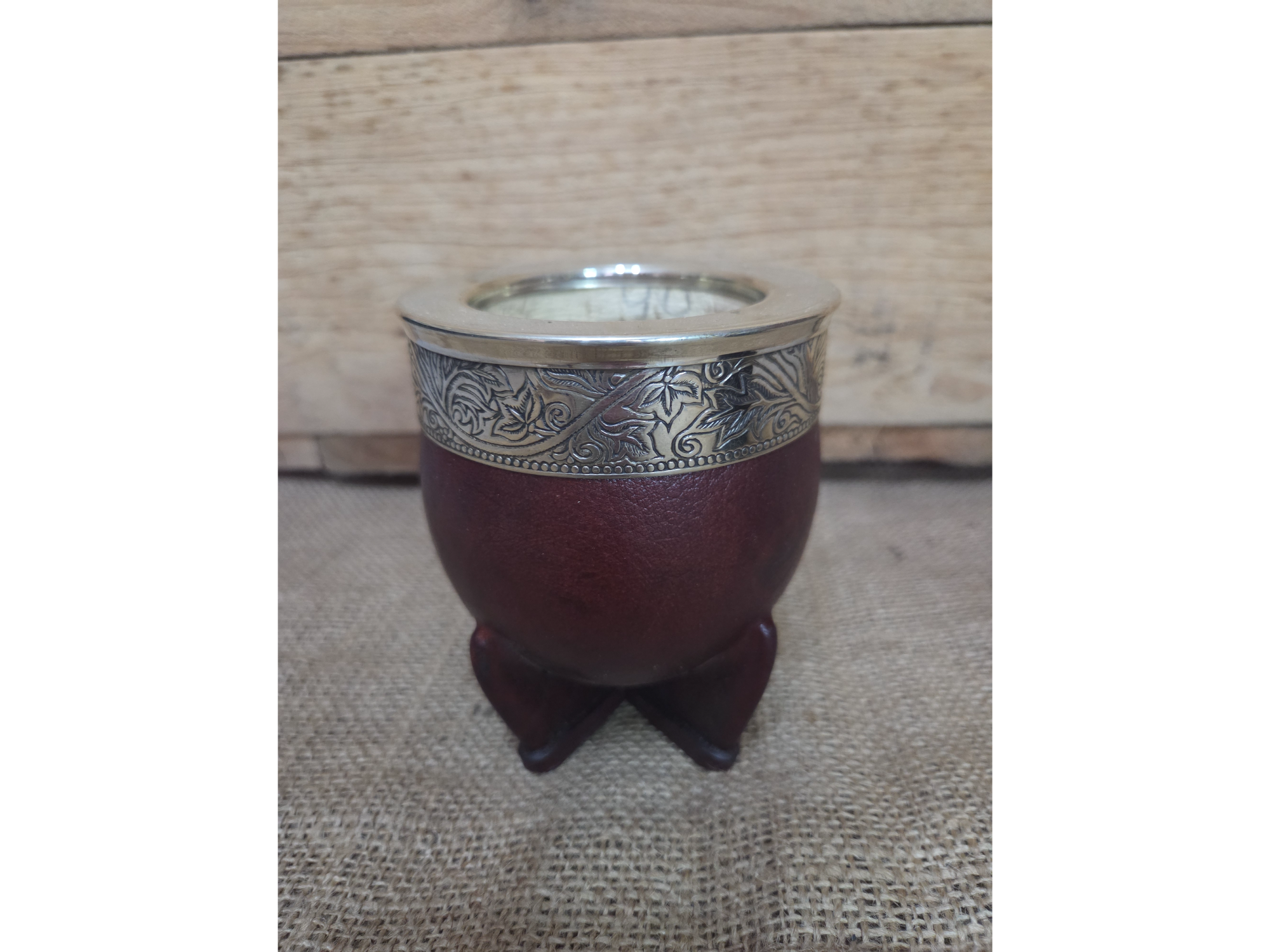 Mate imperial liso guarda y virola de alpaca
