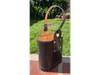 Accesorios matera ovalada cuero negro