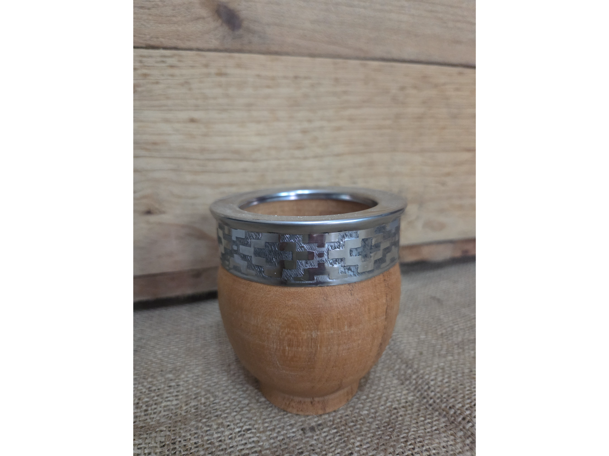 Mate imperial algarrobo virola y fleje de acero