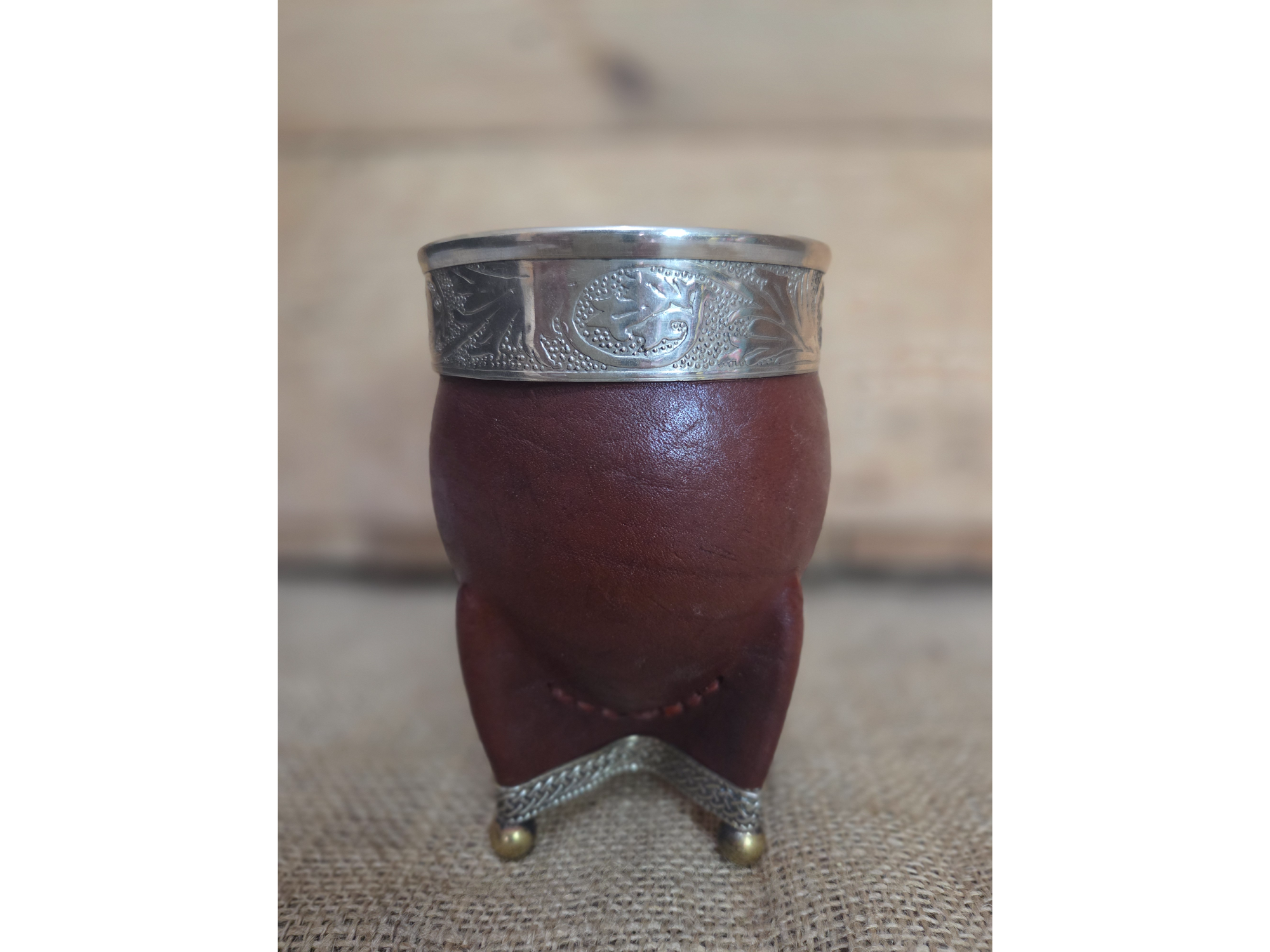 Mate imperial virola y base con bolita de alpaca