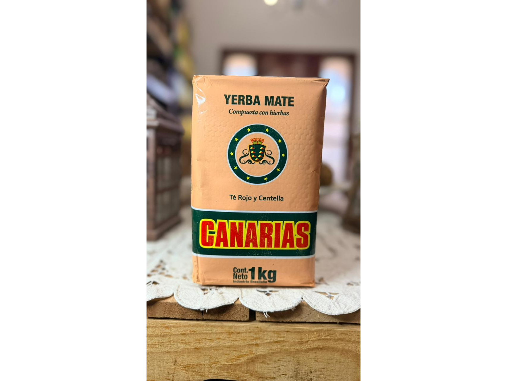 Yerba canarias te rojo y centella 1 kg