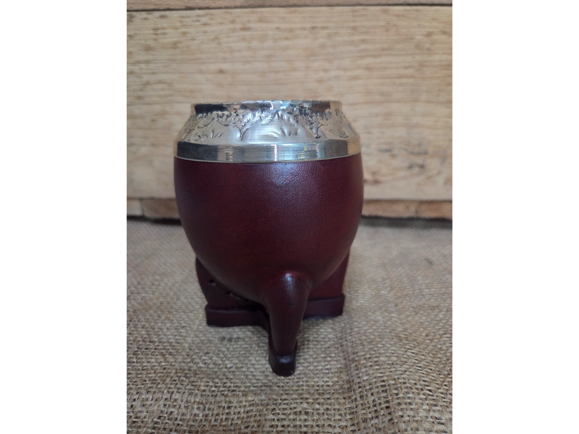Mate torpedo premium virola de alpaca cincelada