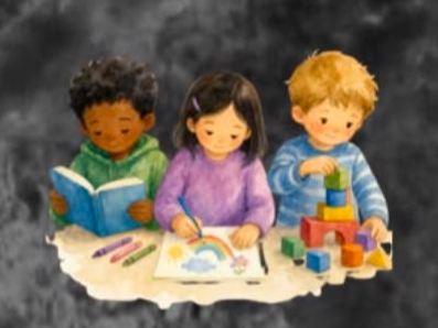 Chivito no prato infantil