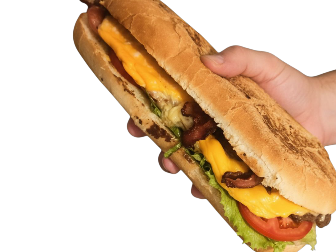 2 lomos XL de 21cm  completos + papas