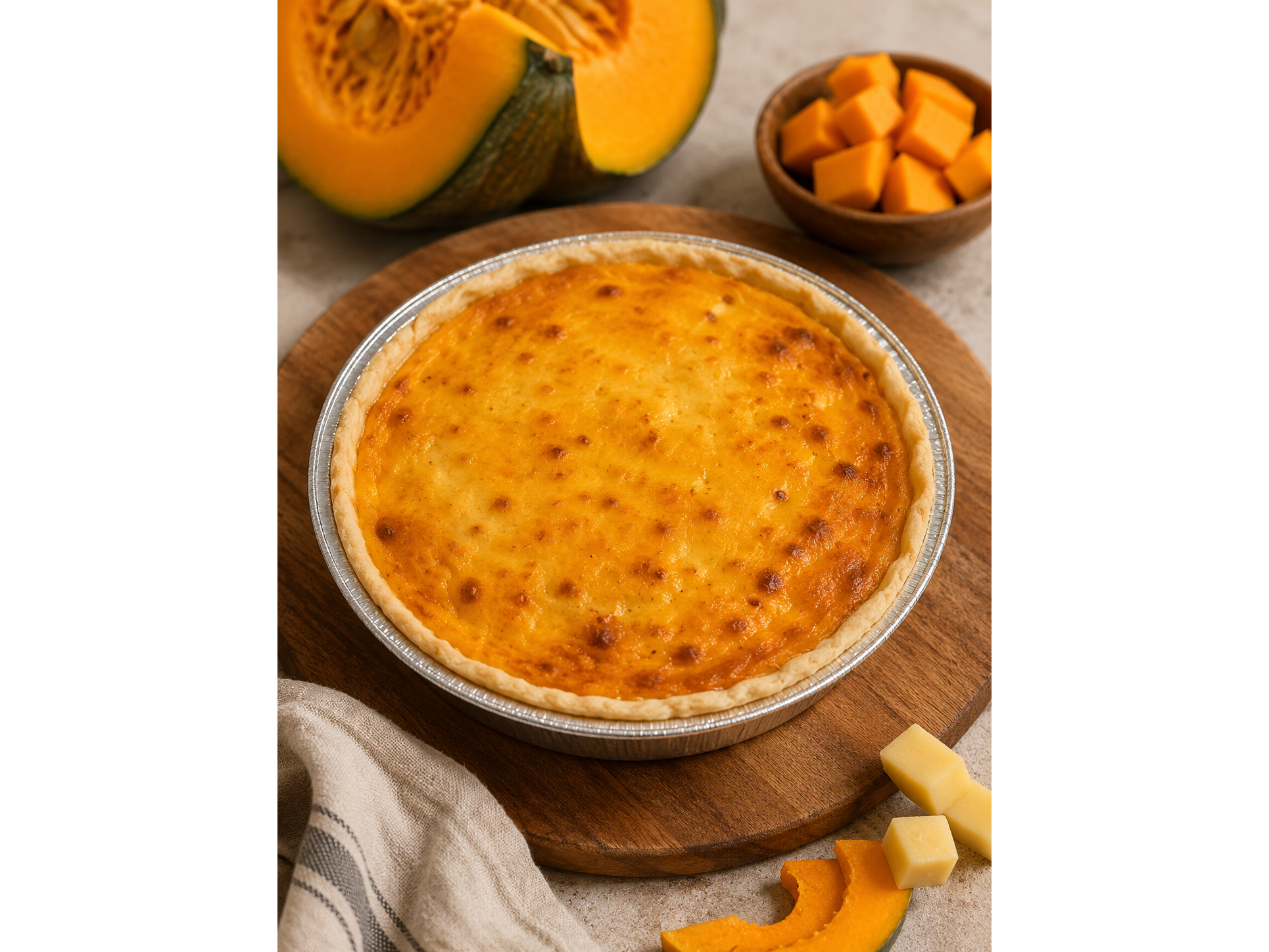 Tarta de Calabaza horneada y queso