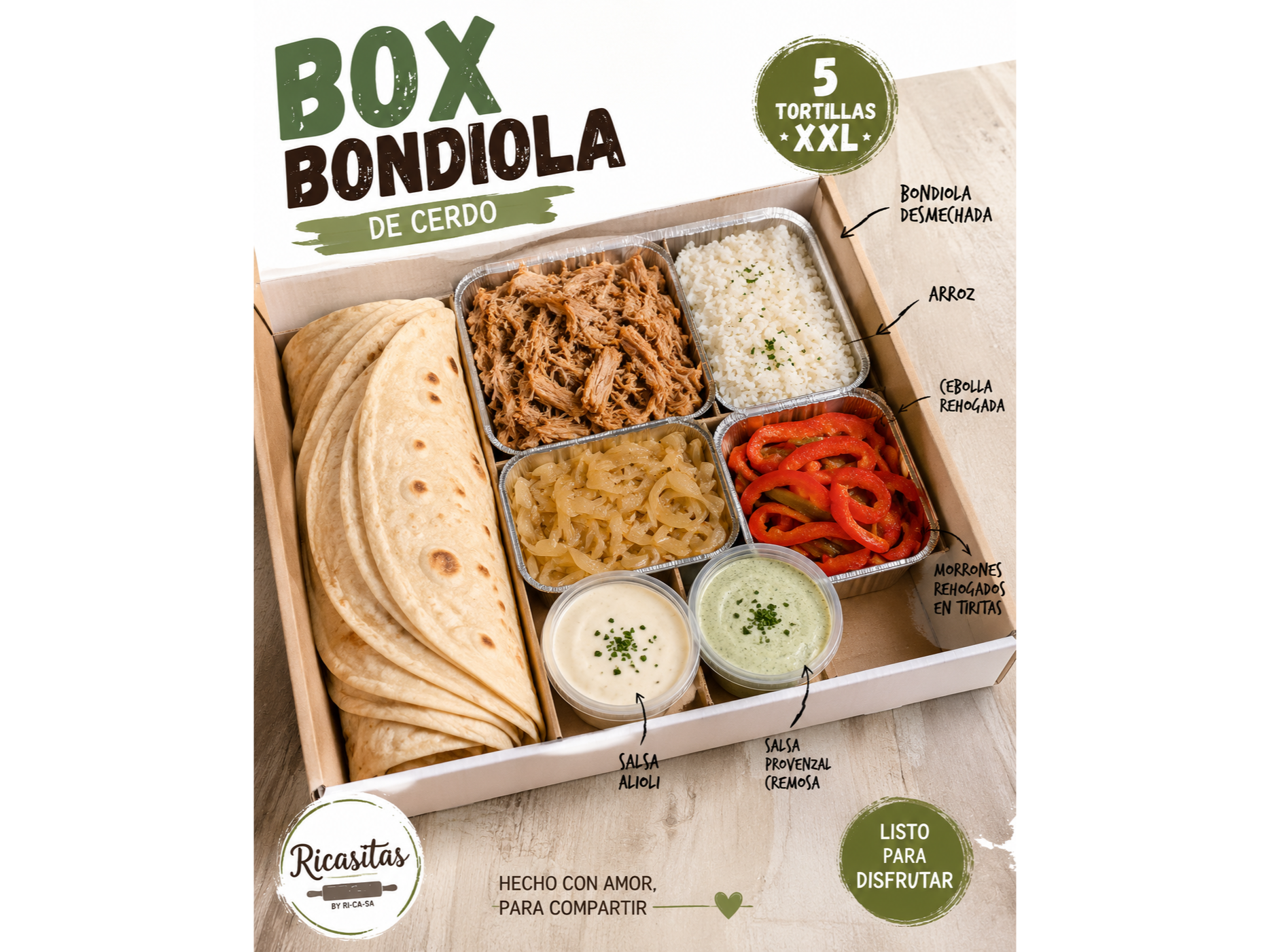 BOX Burritos de Bondiola de RICASA