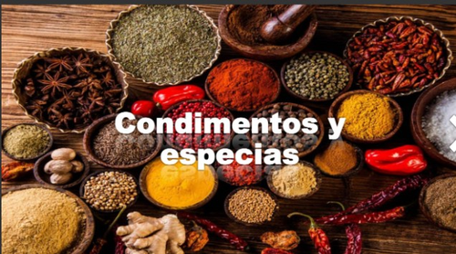 Condimentos  y Especies