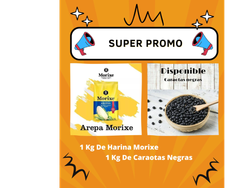 1 Kg de Harina Morixe + 1 Kg de Caraotas Negras