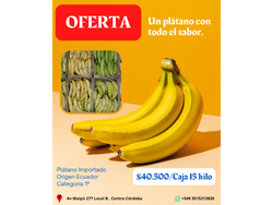 Caja Platanos Amarillos