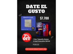 Docena Tequeño Guariqueso + 2 Frescolita 330 Ml