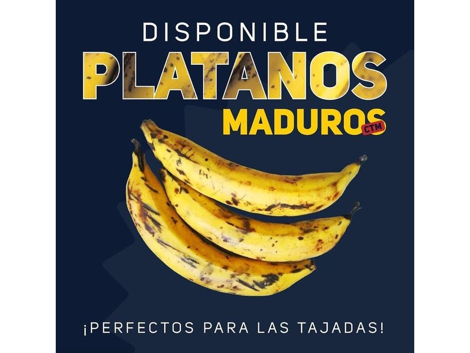1 kg Platanos Maduros Ecuatorianos