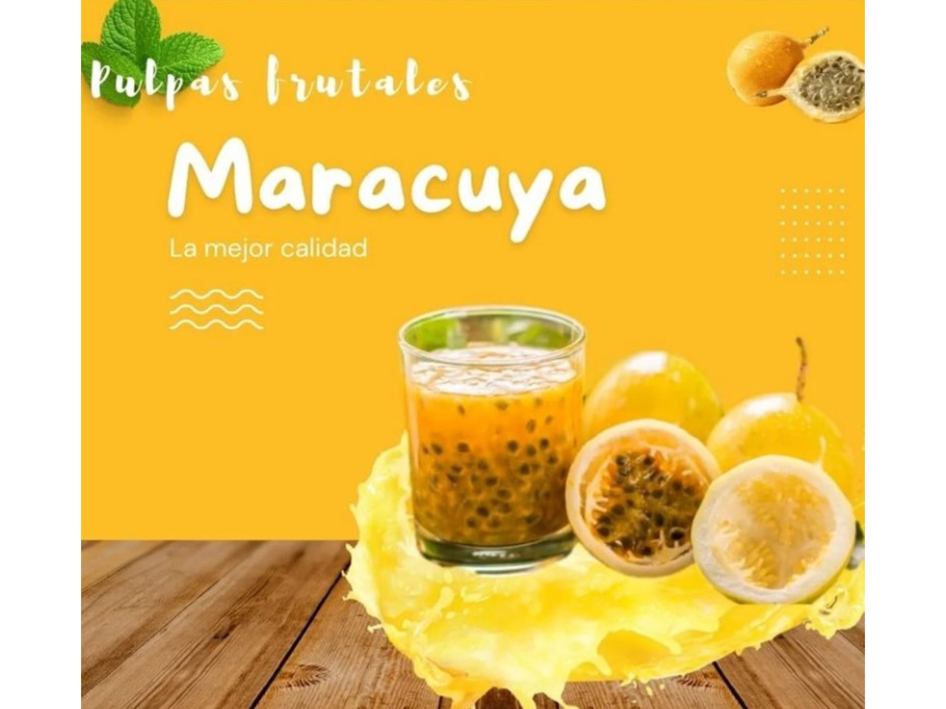 Pulpa de Maracuyá 500 Gr