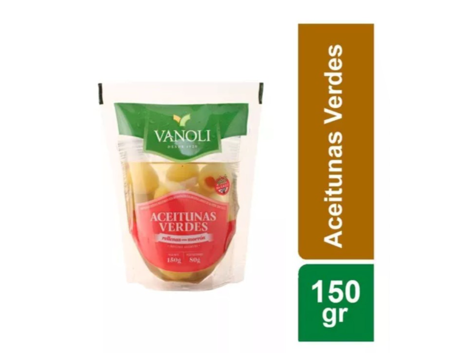 Aceitunas Enteras Verdes 150 Gr