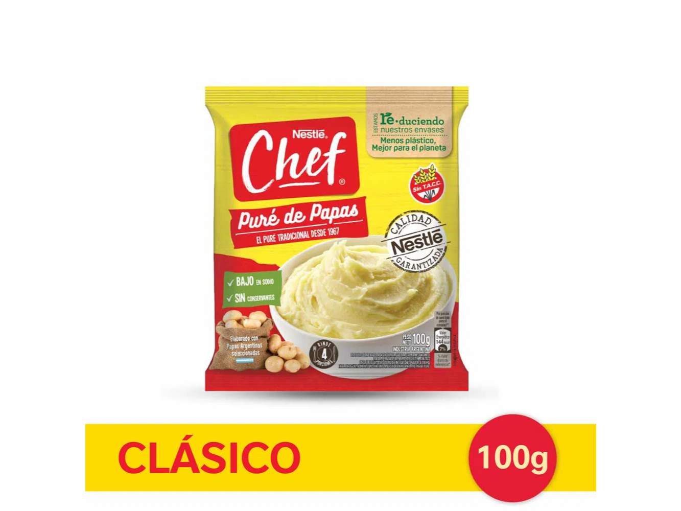 Pure de Papas Instantaneo Nestle