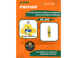 Promo 2 kg Morixe + 2 Aceite Marioli