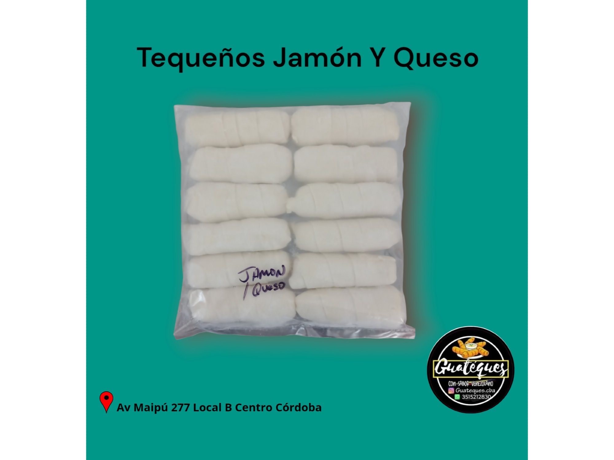 Tequeños Jamón y Queso 12 Und