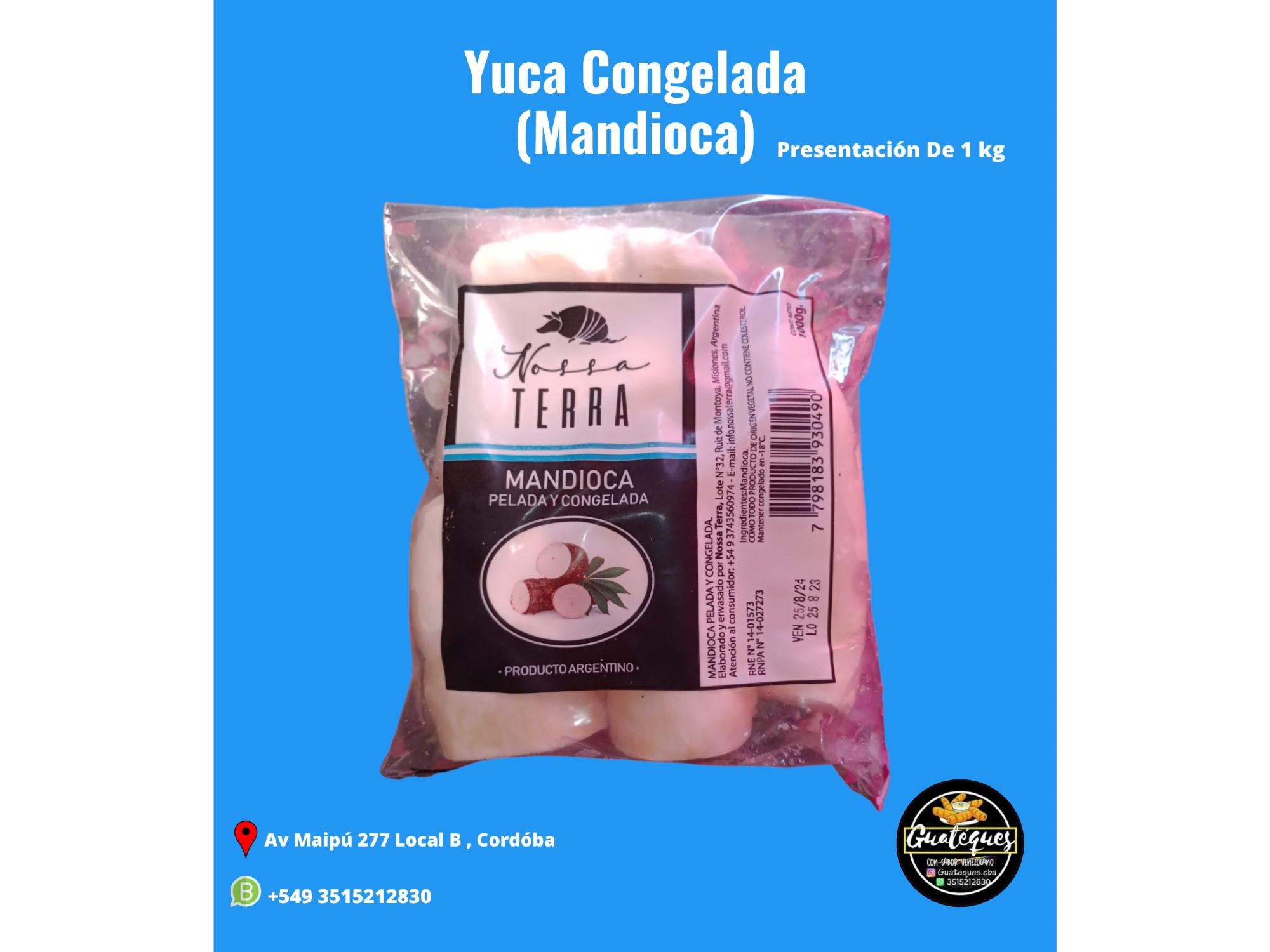 Promo 2 Kilos de Yuca Congelada