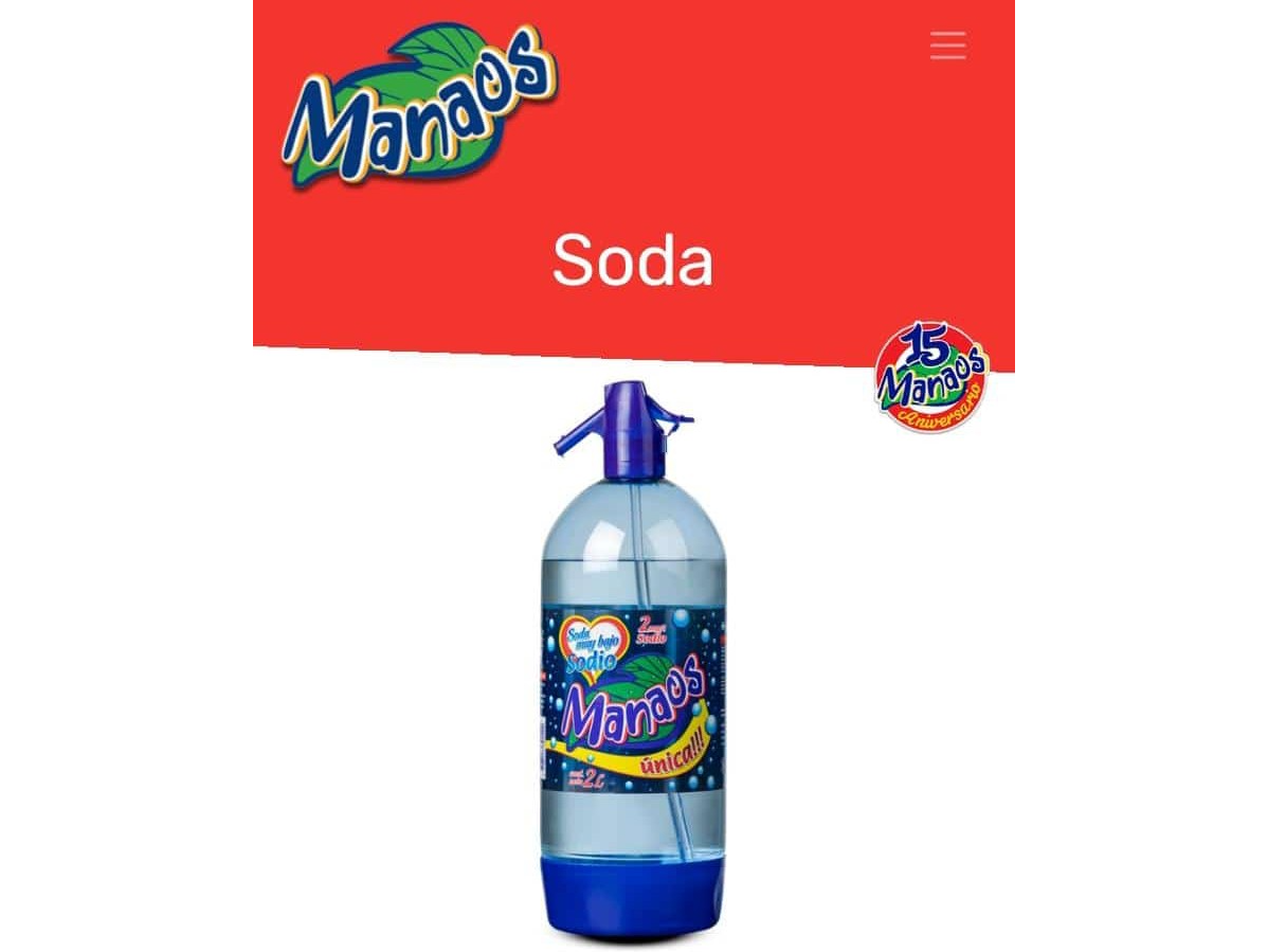 Soda Sifón Marca Manaos