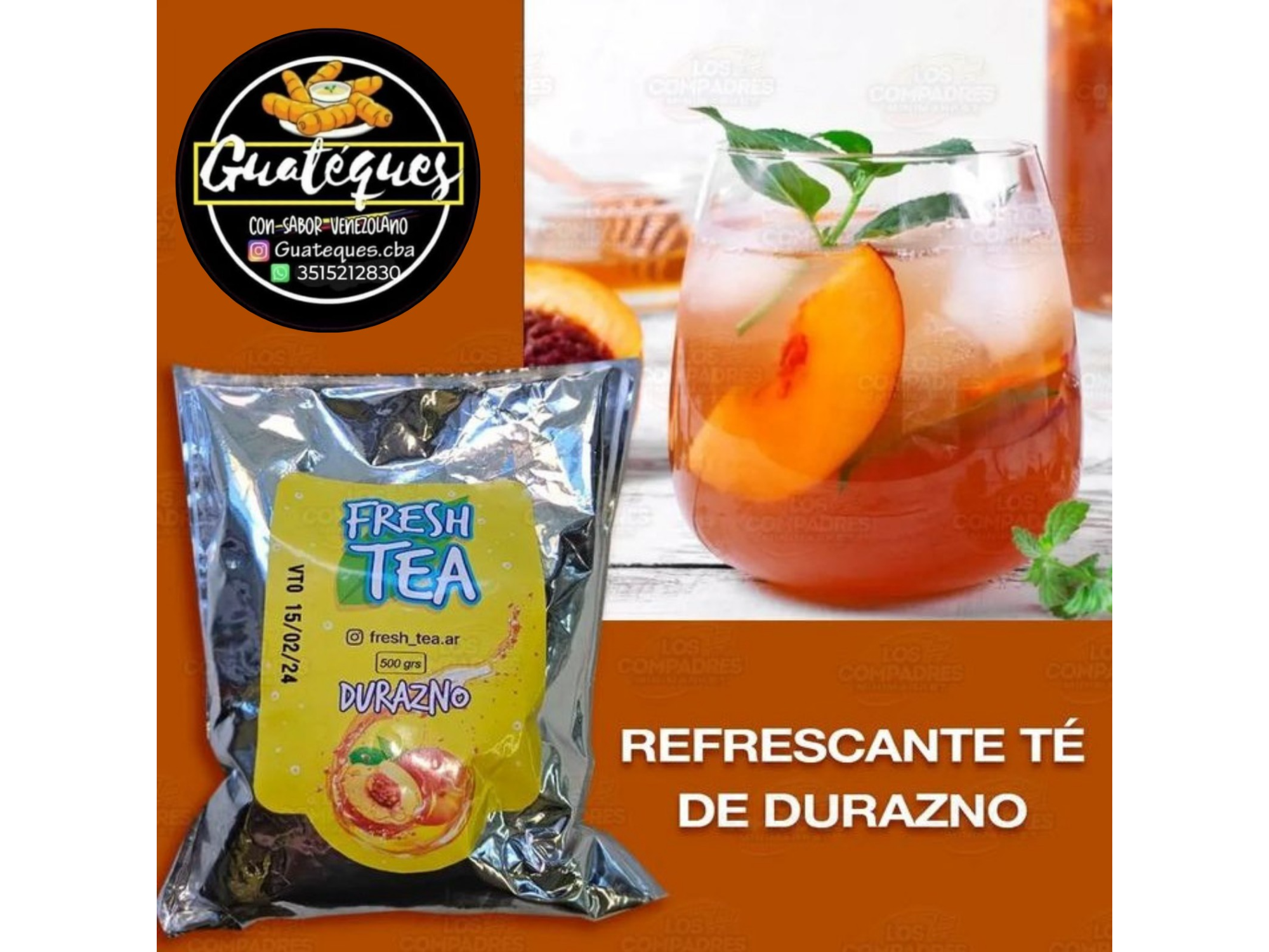 Fresh Tea Sabor Durazno 500 gr