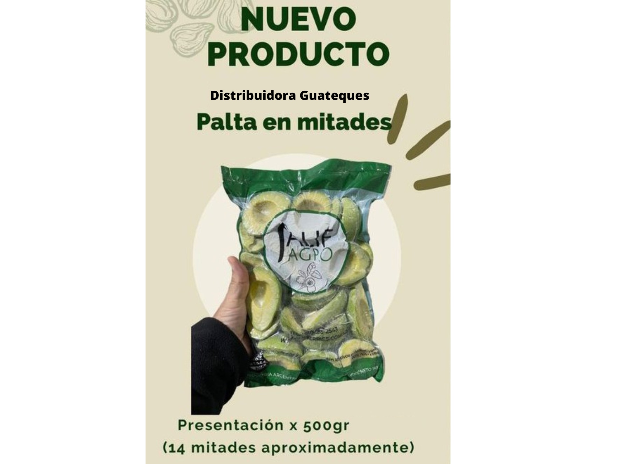 Aguacate 🥑 En Redaja Congelado 500 Gr