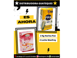 2 Kg Harina Pan Blanca + 2 Leche Manfrey