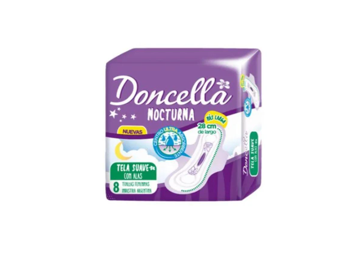 Toallas Nocturna C/Alas  Doncella 8 Und (Copia)