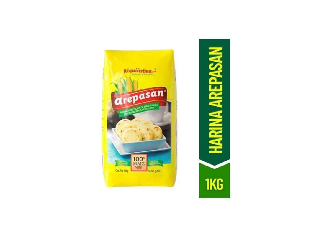 Promo 3 Kg de Harina Maíz Blanca Arepassan