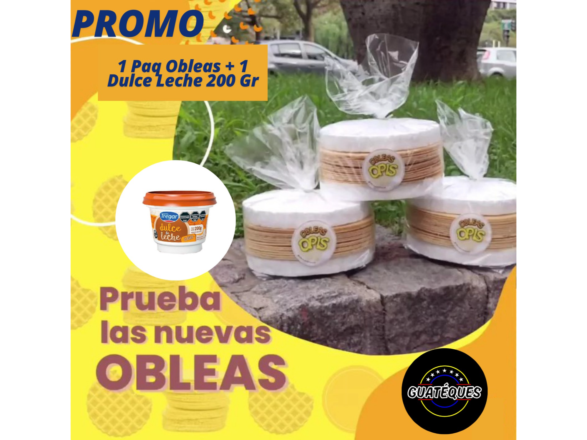 Promo 1 Paq Oblea + 1 Dulce de Leche Tregar