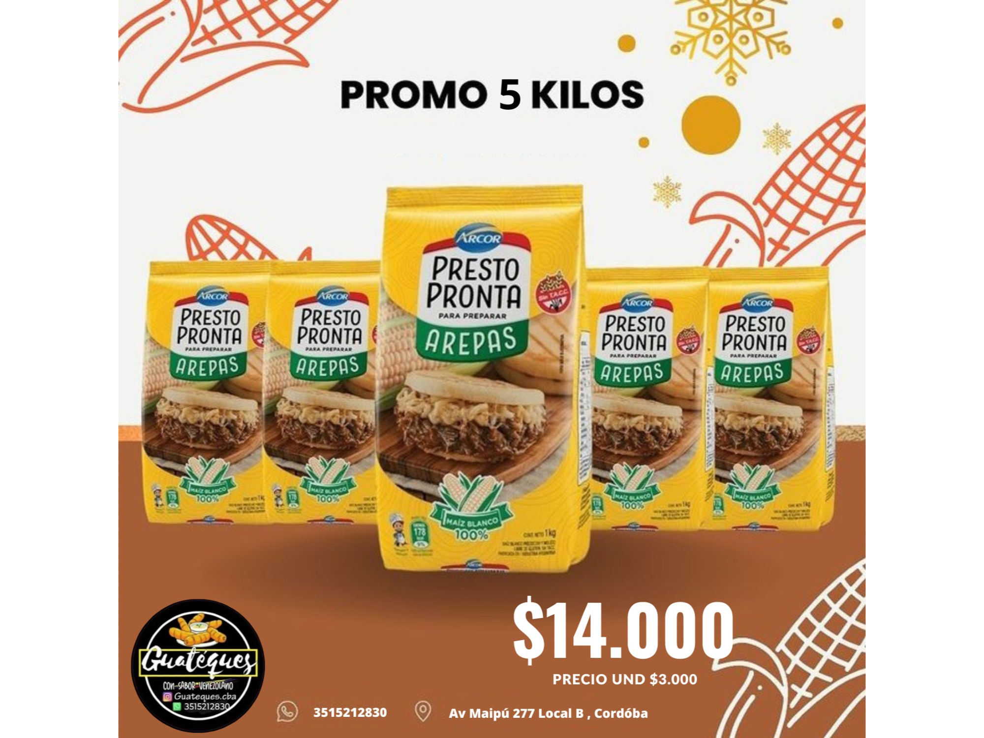 5 Kg De Harína Presto Pronto