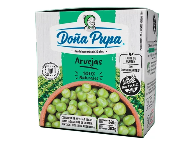 Arvejas Doña Pupa 340 Gr