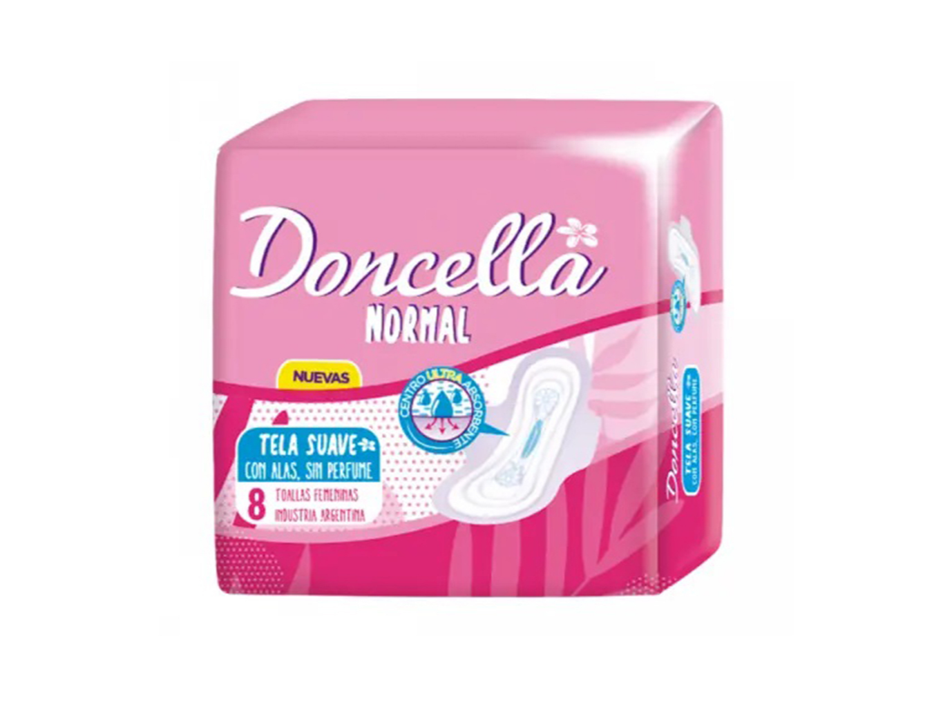 Toallas Femeninas C/Alas Clasicas  Doncella 8 Und