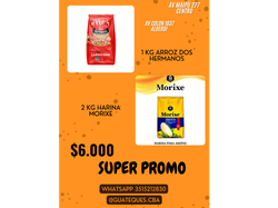 Promo 2 Kg De Morixe+ 1 Kg De Arroz 2 Hermano