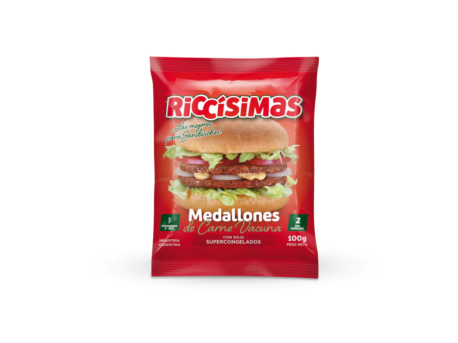 Carne de Hamburguesa Riccisima (2 Unidades)